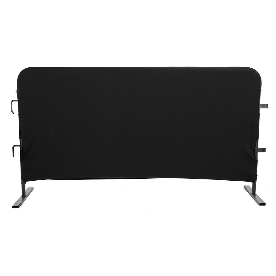 Custom Printed Double Sided Fabric Polyester Barrier Cover Crowd Control Barricade Jacket Barrier Mesh Covers for Event