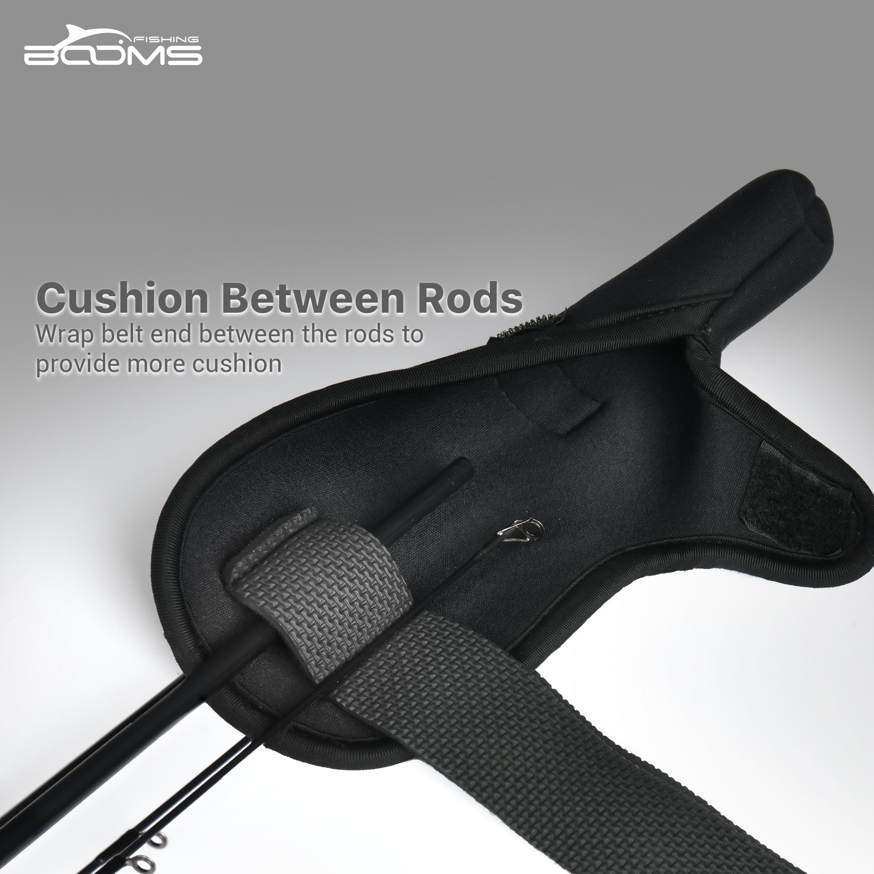 Booms Fishing RS5 Fishing Rod Tip Cover with Rod Belt