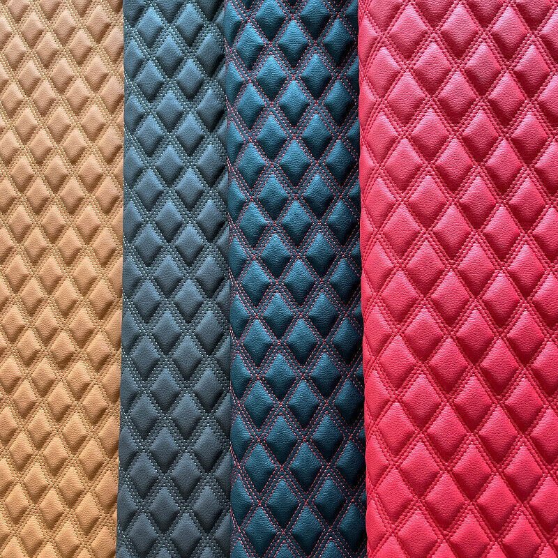PVC Quilted Foam Backing Fabric for Upholstery, Automotive, Motorcycle Upholstery, Boats, Yachts, Furniture