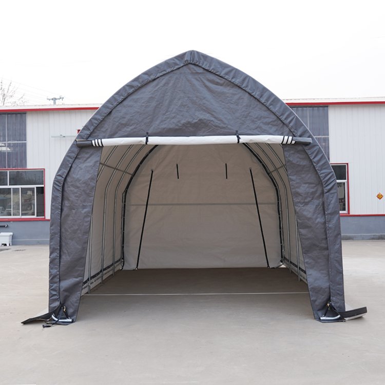 13'Wx20'L Canvas Outdoor Event Big Tent Dock Boat Winter Foldable Car Garage Shelter Canopy