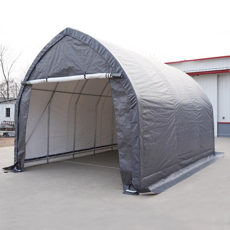 13'Wx20'L Canvas Outdoor Event Big Tent Dock Boat Winter Foldable Car Garage Shelter Canopy