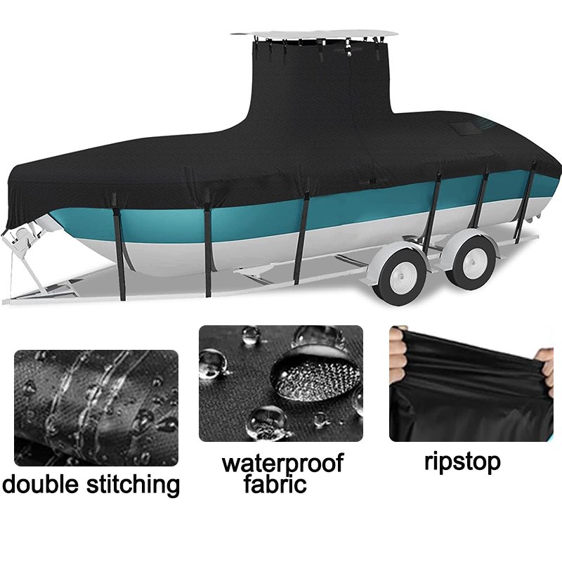 Factory Custom logo Provided Boat Cover Waterproof Heavy Duty Rip-resistant UV Protect T Top Boat Cover