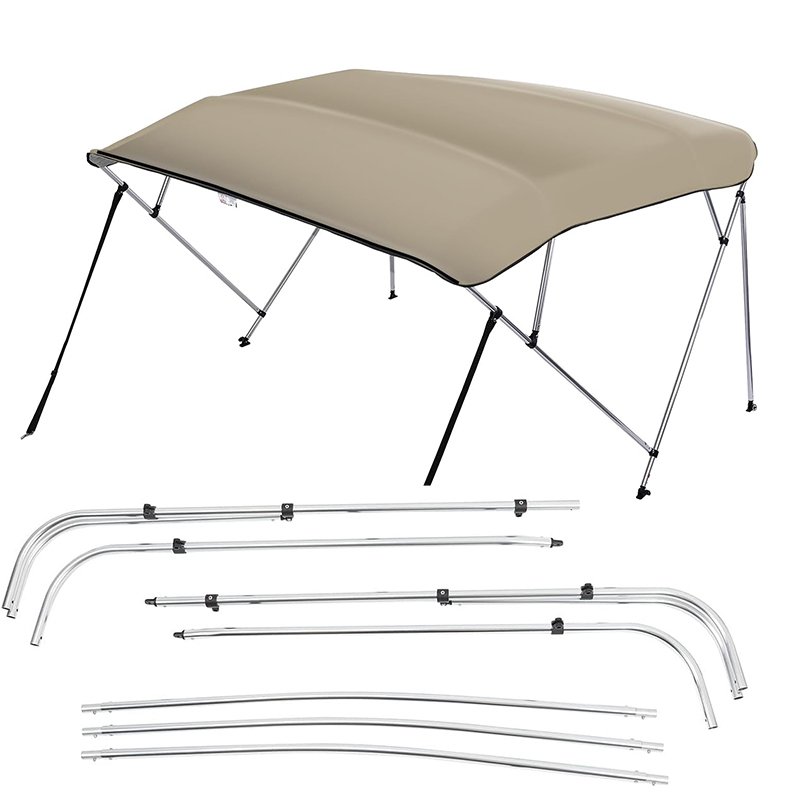 Marine Grade 600D Polyester Bimini Top Boat Heavy Duty Aluminum Boat Tent Top Cover Bimini Top for Boat
