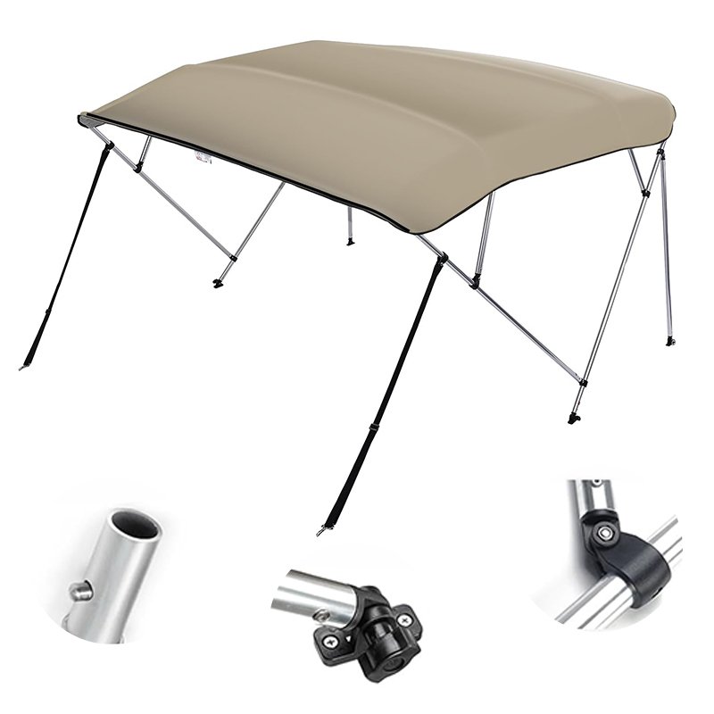 Marine Grade 600D Polyester Bimini Top Boat Heavy Duty Aluminum Boat Tent Top Cover Bimini Top for Boat