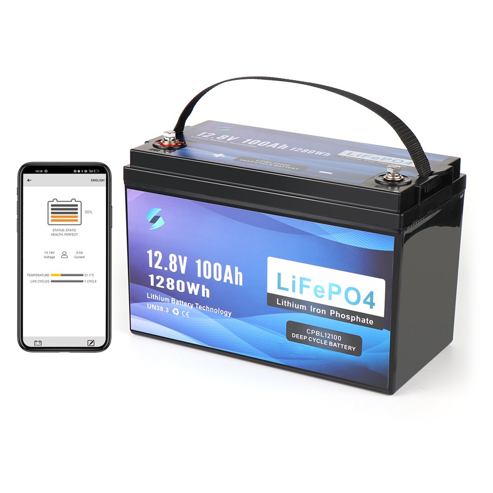 Long Runtime Disassemble Cover Automotive Grade a LiFePO4 Cell Mobile Phone Monitor 12V 100Ah Battery