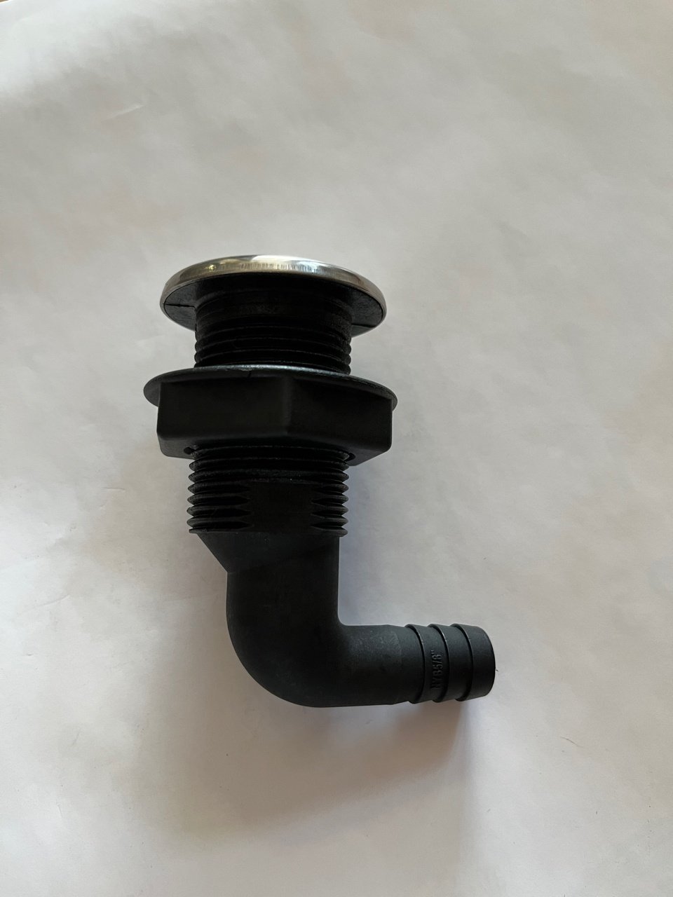 New Nylon Plastic through Hull with SS316 Trim Cover for Boat Marine Yacht Sail and RV Accessories