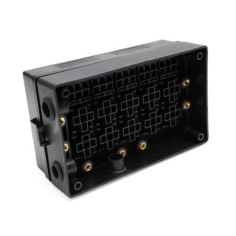 Car Block Slot Socket Boxes 10 Relays 15 Way Blade Fuses Waterproof Fuse Box with Copper Terminals for Boat Vehicles