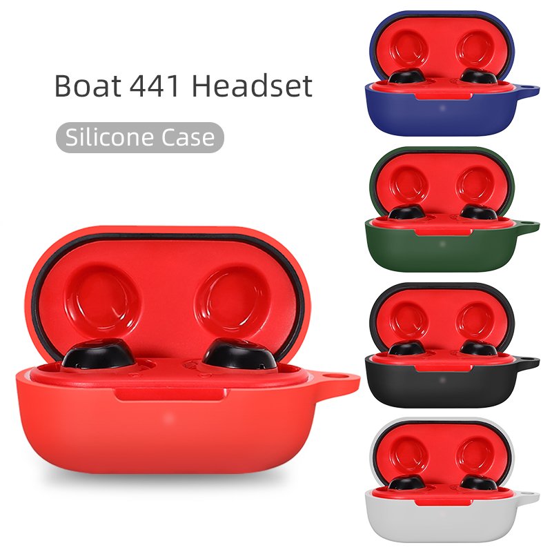 Fashion Shockproof Silicone Case Protective Cover for Boat Airdopes 441 Earphone Accessories