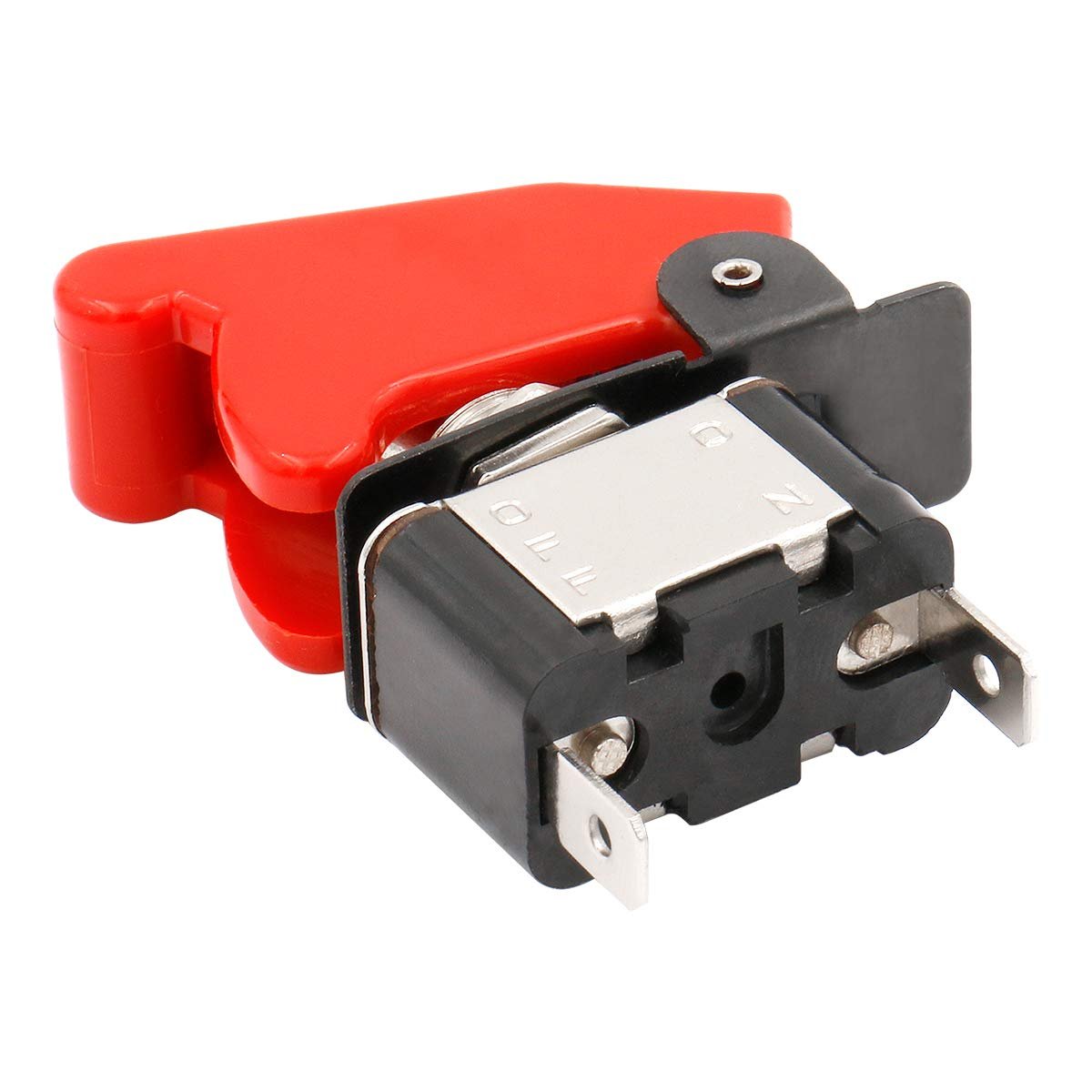 Red Cover 2 Pin Toggle Switch 12V On/off Toggle Switch for Automotive Cars Trucks Boats Racing Cars