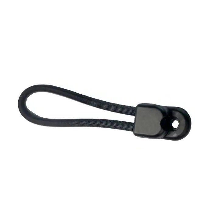 Custom 130mm Black Stretch Loop for Tent Black Nylon Fasteners for Vessel Canvas Fabric Fasteners Bungee Canvas Fasteners Boat