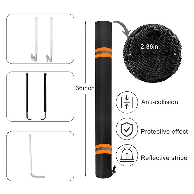 Hot Sale Dustproof Boat Trailer Guide Protective Cover 600D Oxford Cloth Foam Boat Trailer Guide Pole Pad with Reflective Strips
