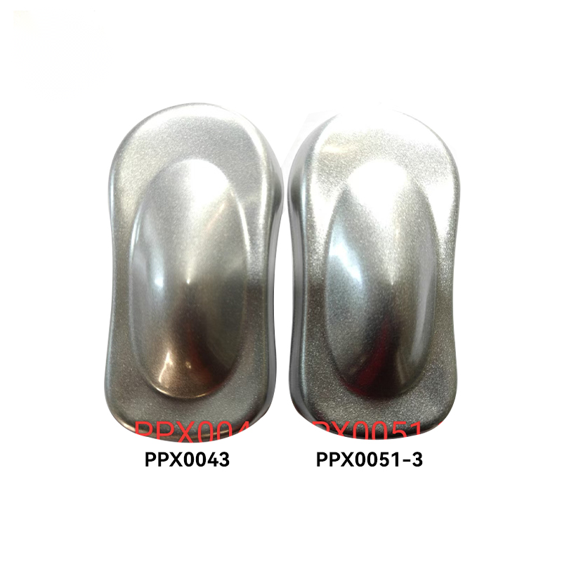 Manufacturer Supply PPX0043 Powder Coating Superior Heat Resistance Eco-Friendly Flash Silver Ash Powder Coating for Paints