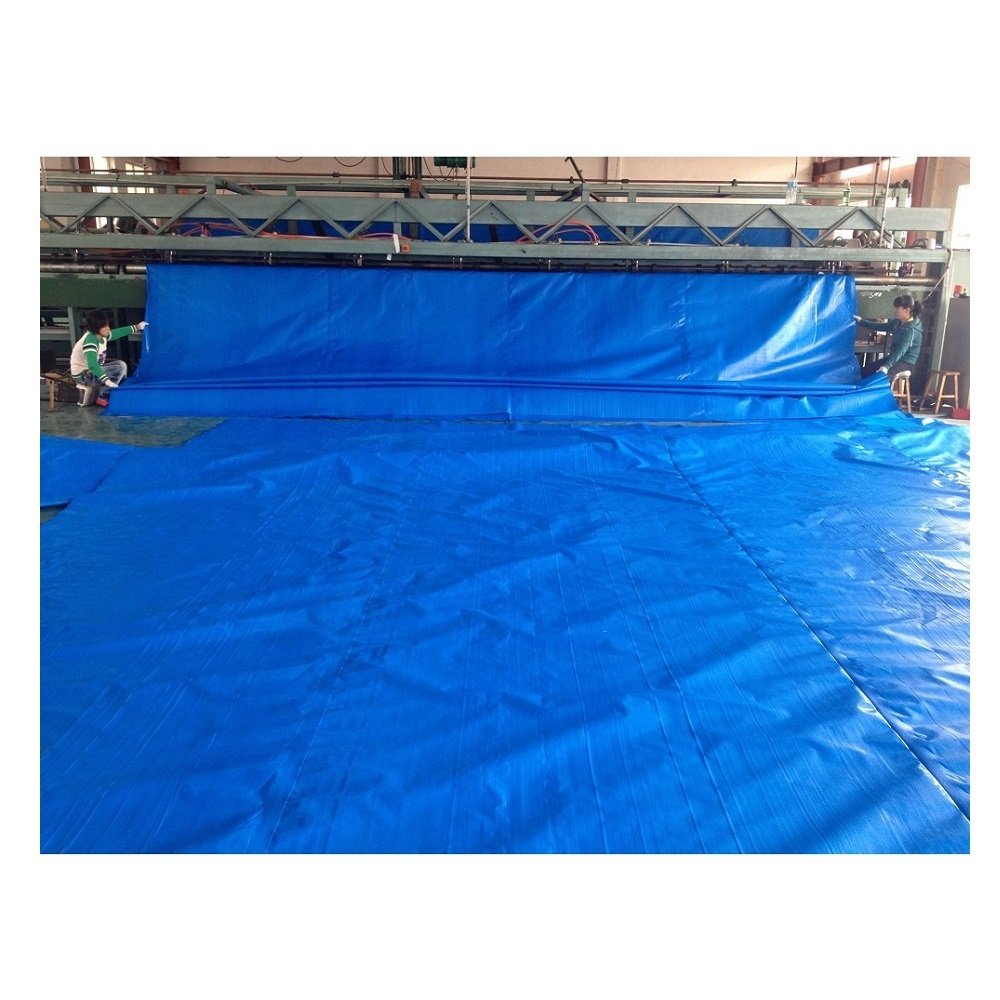 Multi Purpose Waterproof Tarp Customized Size Thick Material Tarpaulin Canopy Tent Boat Pool Cover Blue
