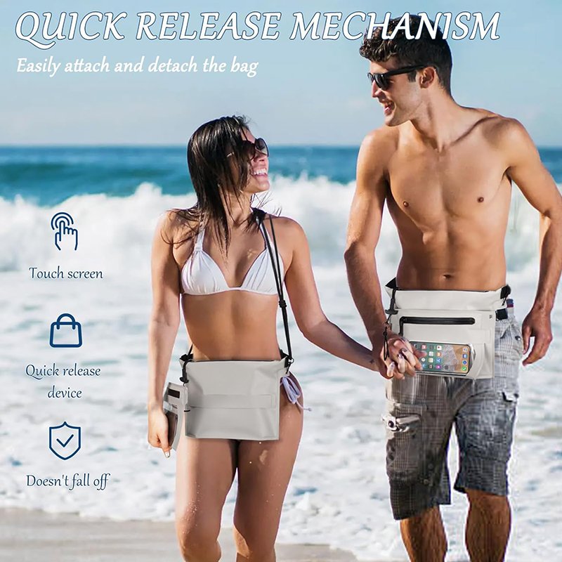 Durable Portable Swimming PVC Waterproof Bag Underwater Pouch Waterproof Waist Bag for Mobile Phone