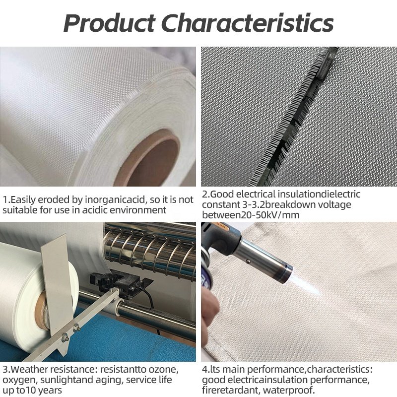 Factory Wholesale High Temperature Resistance Twill Fiberglass Fabrics for Gliders