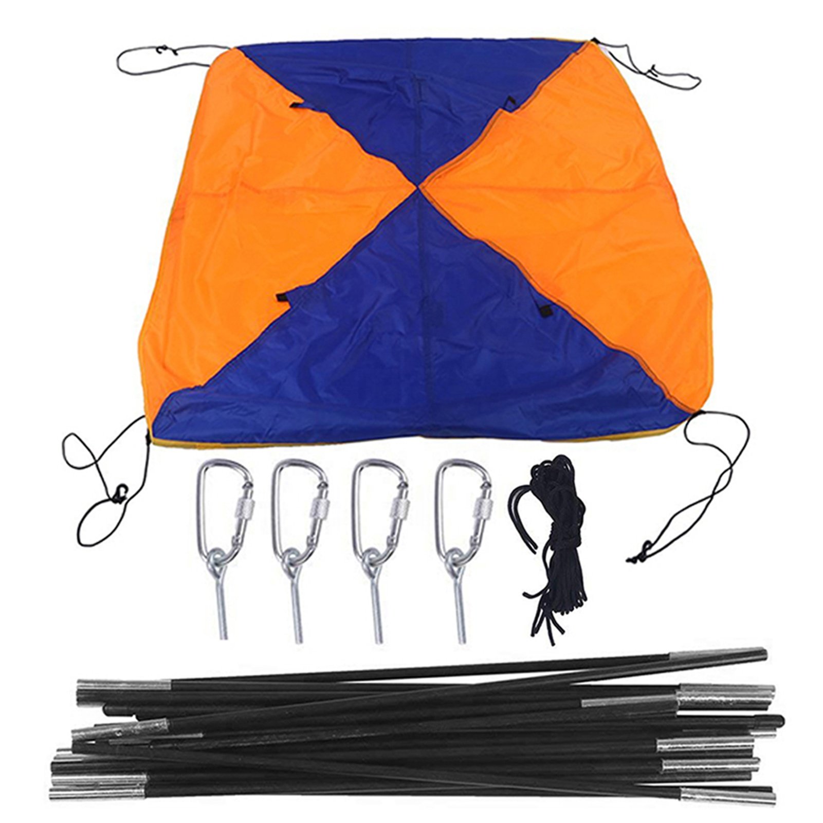 Inflatable Boat Fishing Sunshade Rain Canopy Kayak Kit Canopy Top Cover Folding Sunshade Boat Tent Kayak Accessories 3-person