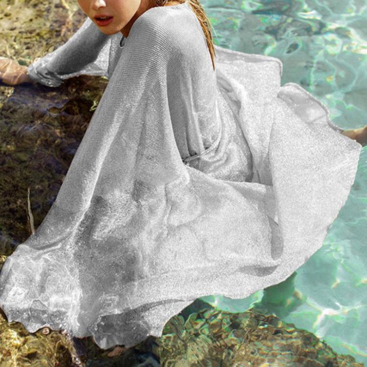 Wholesale Mesh Swimwear Beachwear Sexy Kimono Beach Swimsuit Cover Ups for Women