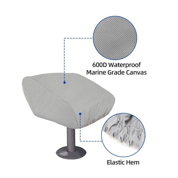 HOMFUL 600D Dyed Cloth Waterproof Folding Boat Seat Covers