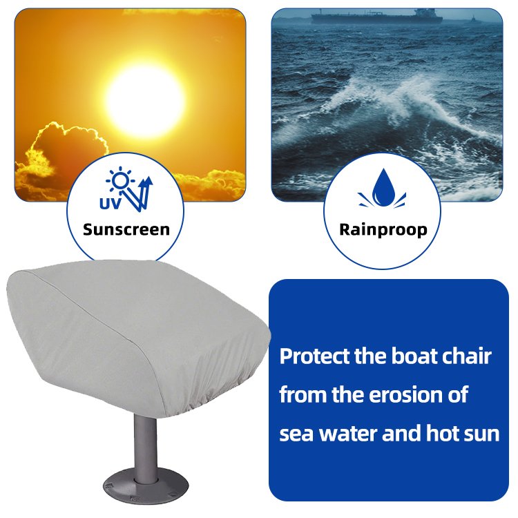 HOMFUL 600D Dyed Cloth Waterproof Folding Boat Seat Covers