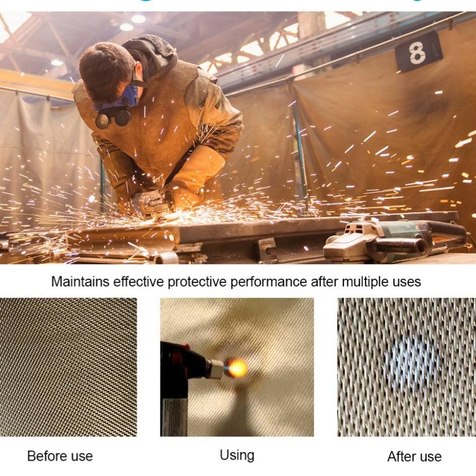 China Factory Heat Insulation 0.8mm Ht800 Fiberglass Fabric Rolls for Welding
