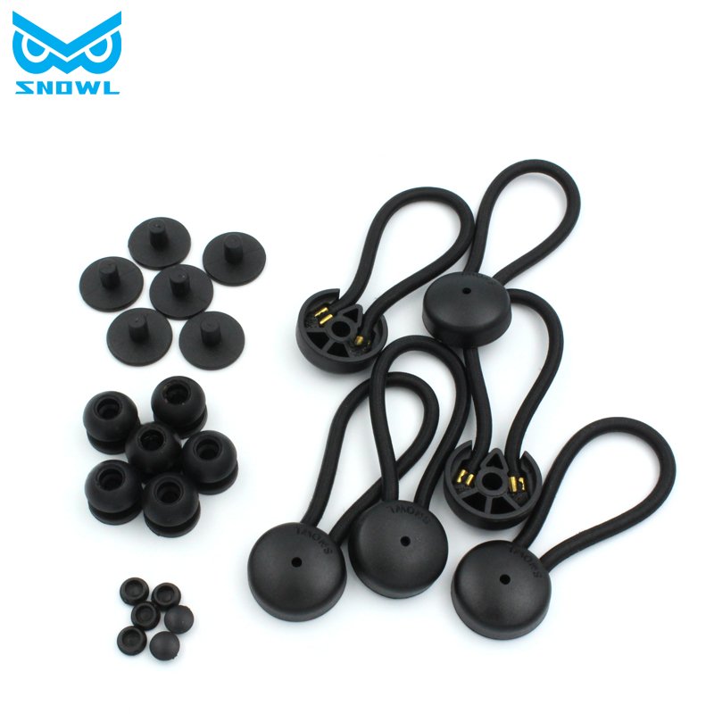 SNOWL High Quality Shock/bungee Cord Assemblies BLACK/WHITE