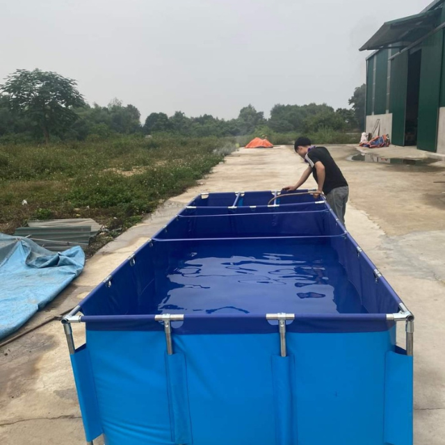 High Quality Heavy-Duty Blue PVC Tarpaulin Cover Customized Waterproof Woven Fabric Truck Car Boat Tent to Export Standards