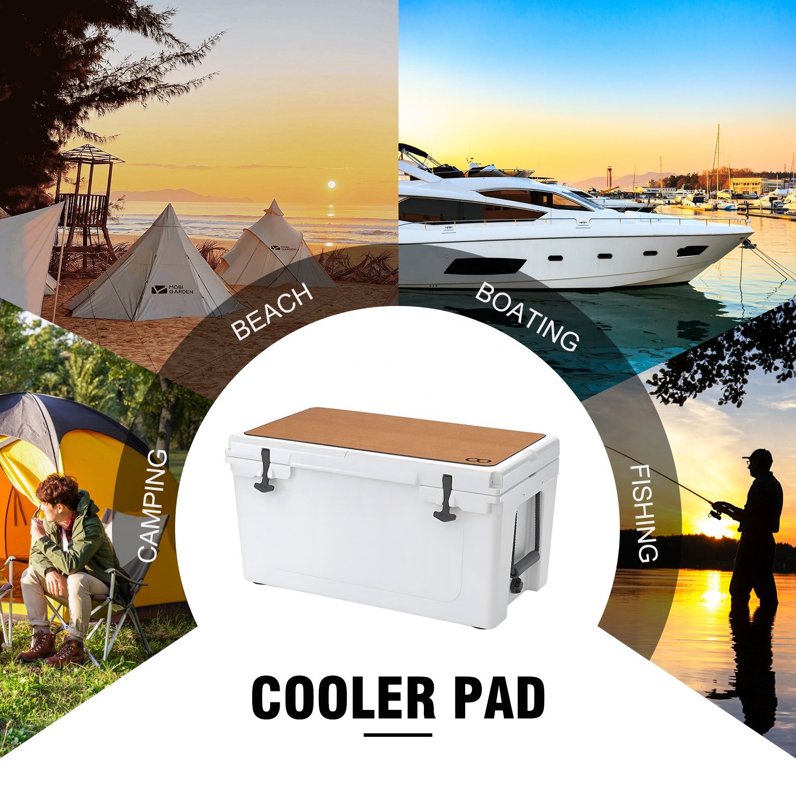 Woowave New Design EVA Foam Ice Insulated Mat for Fishing Cooler Box Cooler Box Pad for RTIC 65