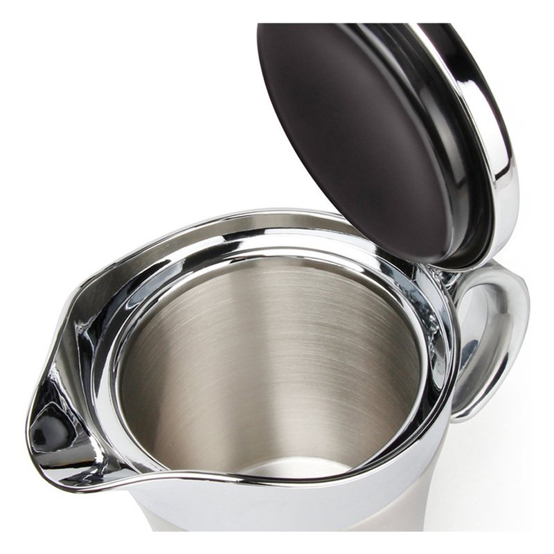 304 Stainless Steel Double Insulated Gravy Boat Serving Jug With Lid for Gravy, Cream, Sauce, Salad Dressing