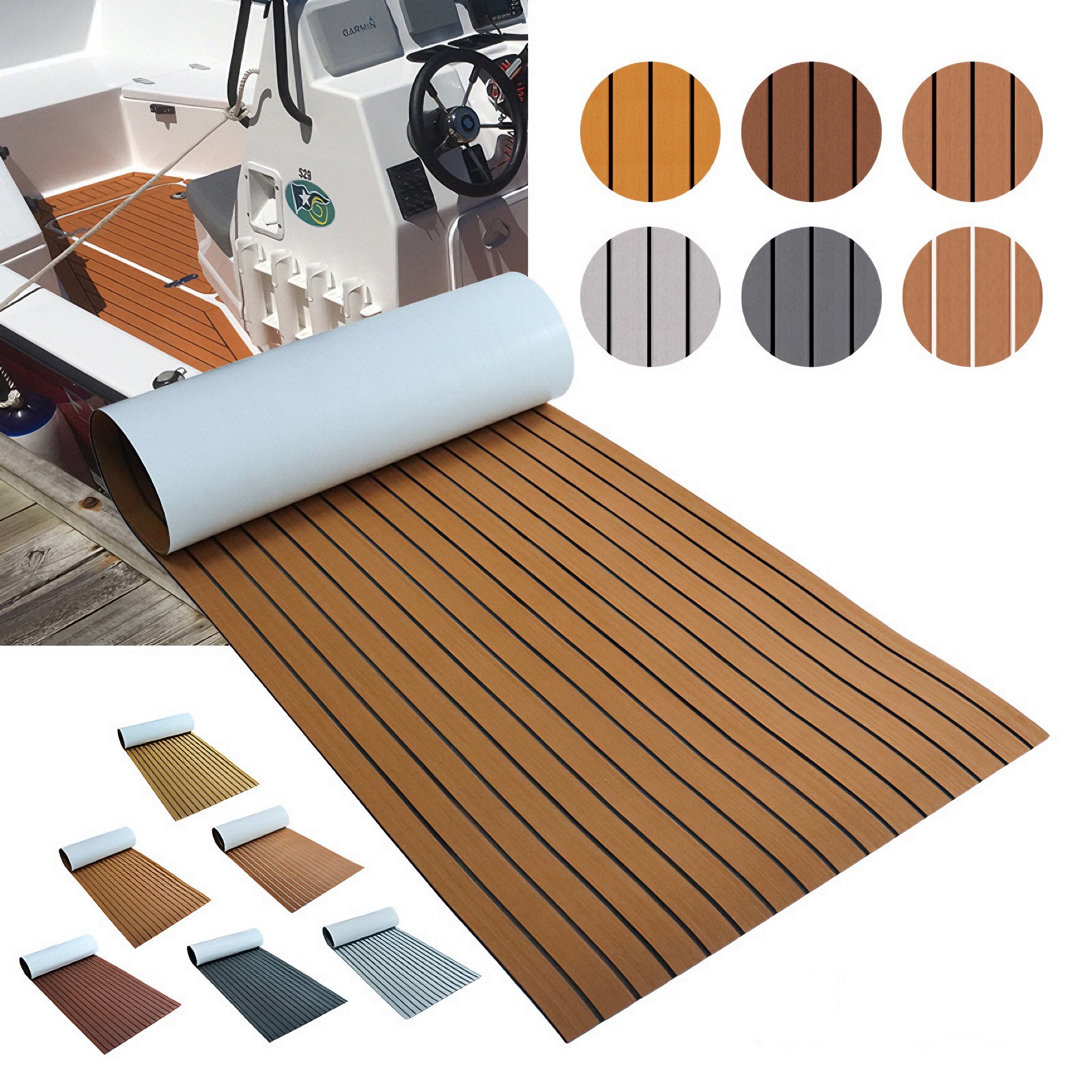 Modern Design EVA Foam Marine Deck Self-Adhesive Synthetic EVA Foam Boat Covering DIY Yacht Mats