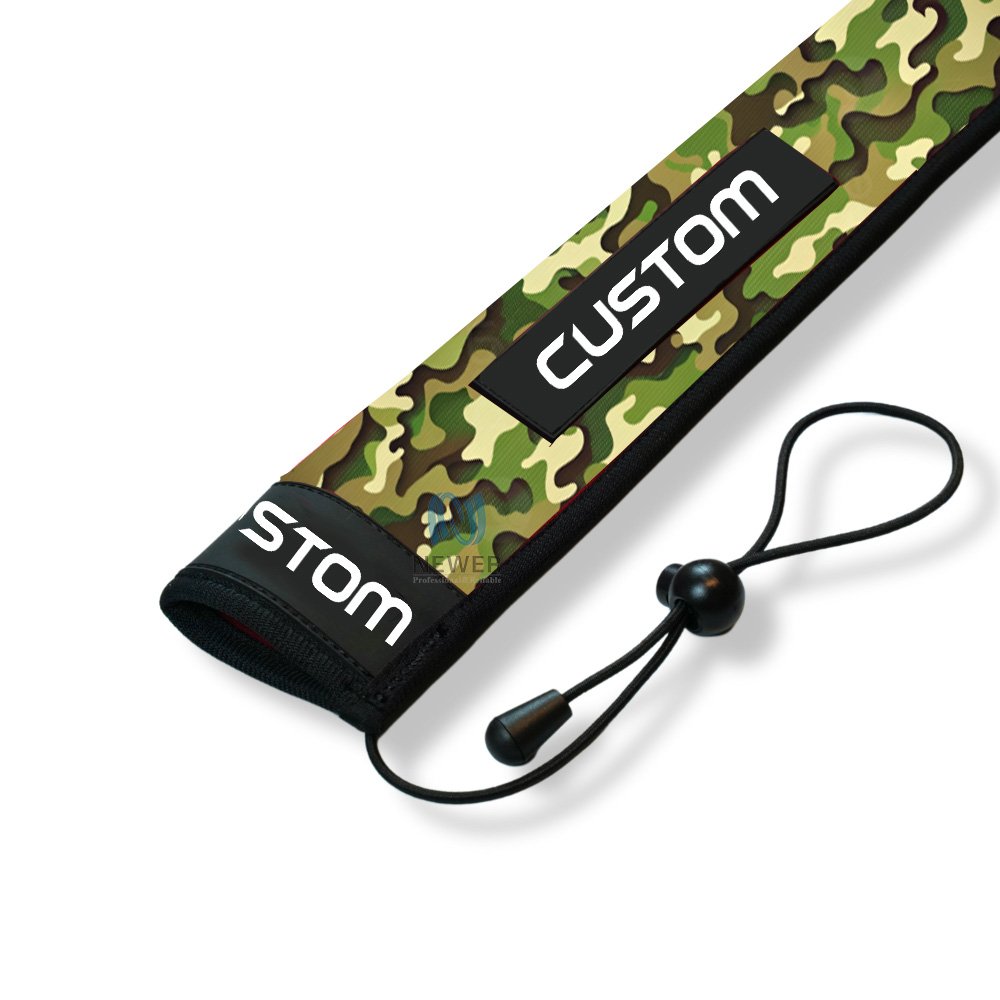 Custom Floating Puncture Resistant Protective Rod Socks Neoprene Fishing Rod Sleeve for Casting Spinning Trolling Fishing Rods