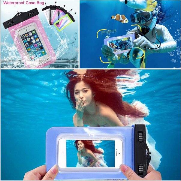 Swimming Bag Ski Drift Diving Shoulder Waist Pack Underwater Mobile Bags Cover Beach Boat Sport Cases Swim Waterproof Phone Case