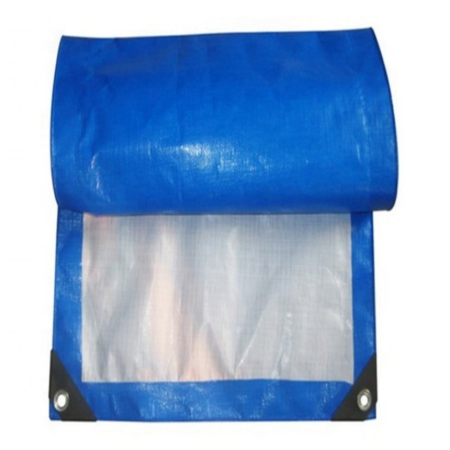 MILLION Blue PE Tarpaulin Korea Silver Color Waterproof PE Truck Tarpaulin Fabric PE Tarpaulin Sheet Manufacturer
