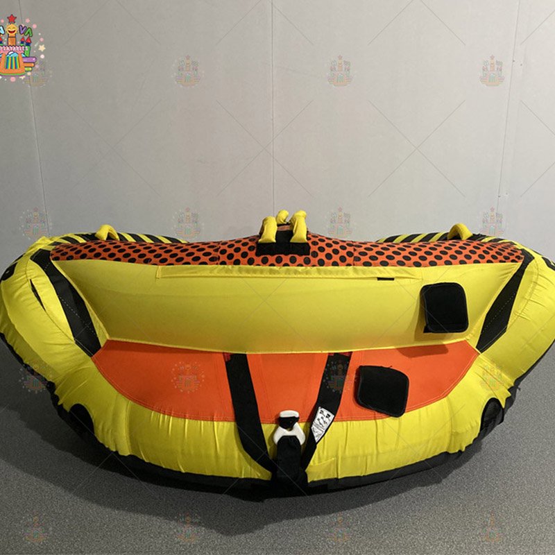 3 Person Inflatable Floating Towable Tube for Boating Inflatable Towable Tube With Rope Bundle