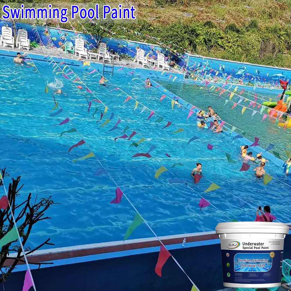 Swimming Pool Paint Manufactory and Cover 4 Sqm/kg Durable Underwater Coating in Concrete and Cement Pool to Waterproof Paint