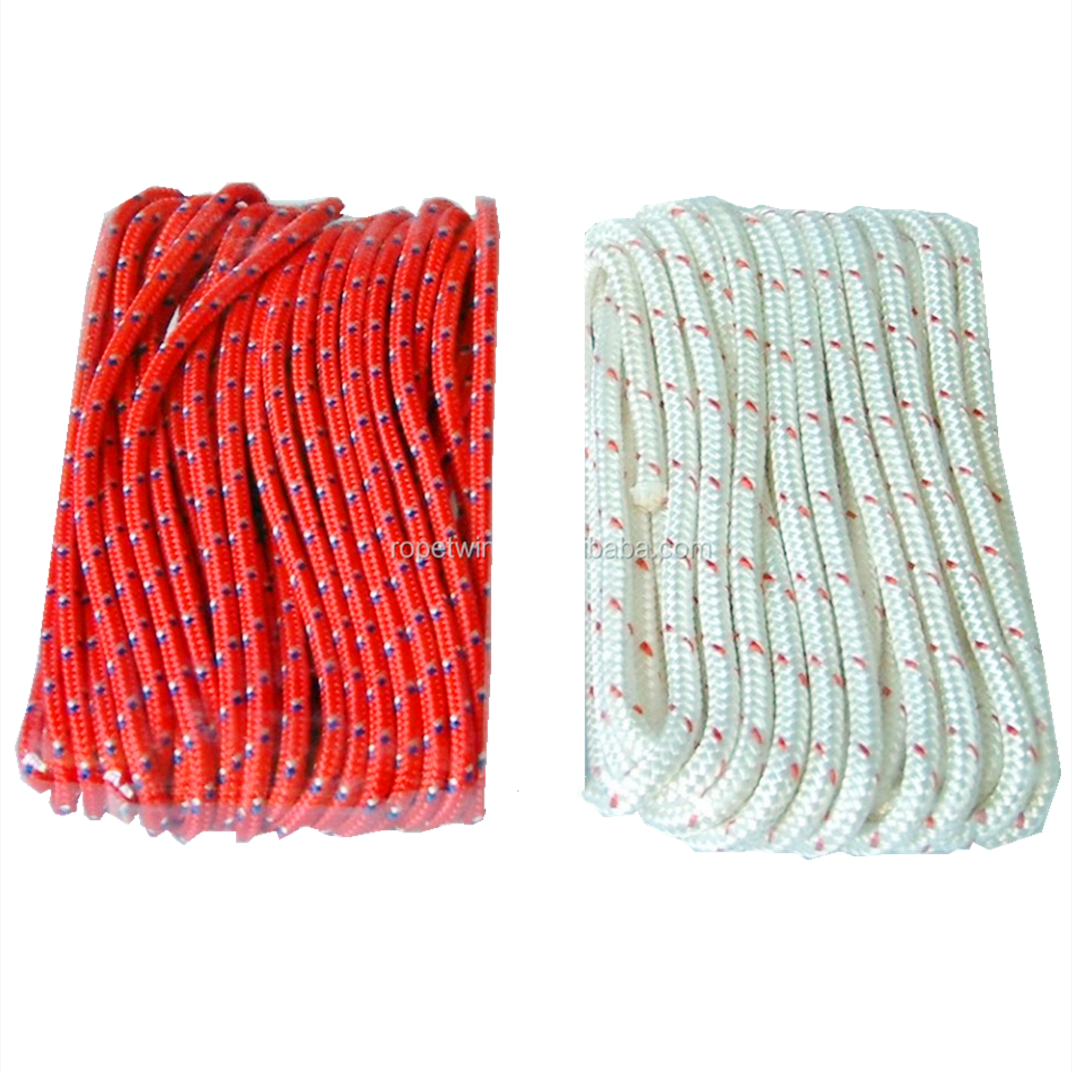 Wholesale Reflective Dynamic Climbing Rope 6mm to 40mm Braided Polyester Rope Polyester Cover Boat Sailing Rope