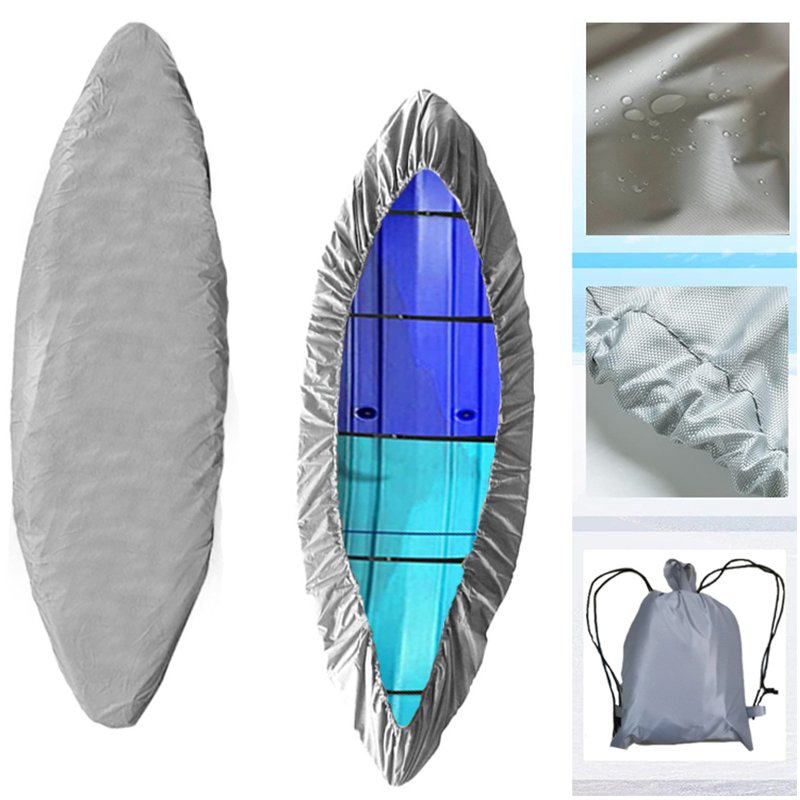 Factory Stock 420D Oxford Cloth Canoe Cover Waterproof and Dust Protective for Canoes New Condition