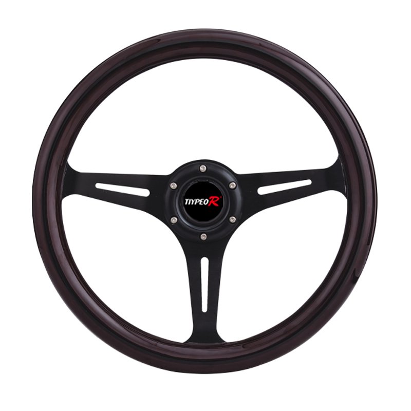 Classic Grant Nostalgia Style Wooden Modified Slotted 3 Spoke Steering Wheels 380mm Drift Steering Wheels for Boat