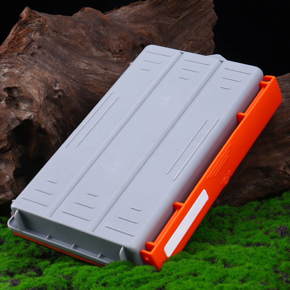 Utility Tackle Box with Adjustable Divider Fishing Lure Box Fishing Equipment clear Cover Hook Storage Floating Tackle Box