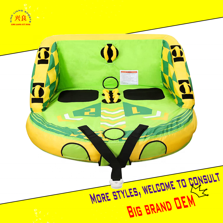 Wholesale Customized Jet Ski Boat Inflatable Towable Tube 2 Person Type Sofa of Field Watersports Training Equipment More Design