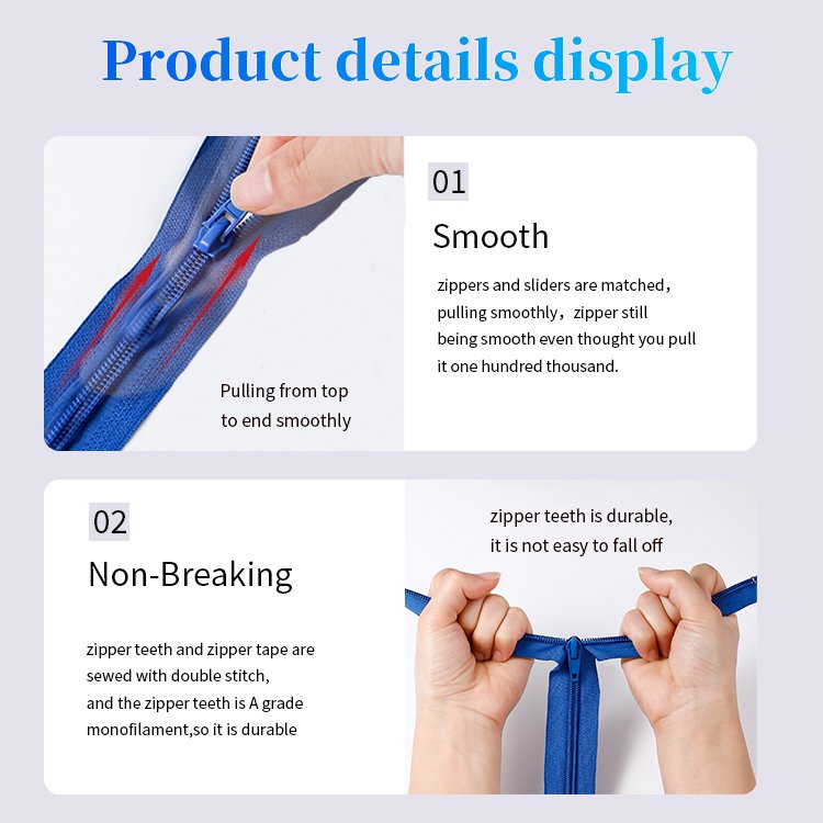 Guangzhou Factory Cremallera De Rollo De Nylon Factory Good Price 3# 5# 7# 8# 10# for Sewing Bags Pants Luggage