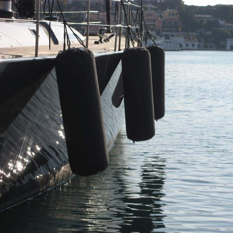 MESOROCK Brand Custom Printing Neoprene Boat Fender Cove Soft Black Boat Fabric Fender Covers
