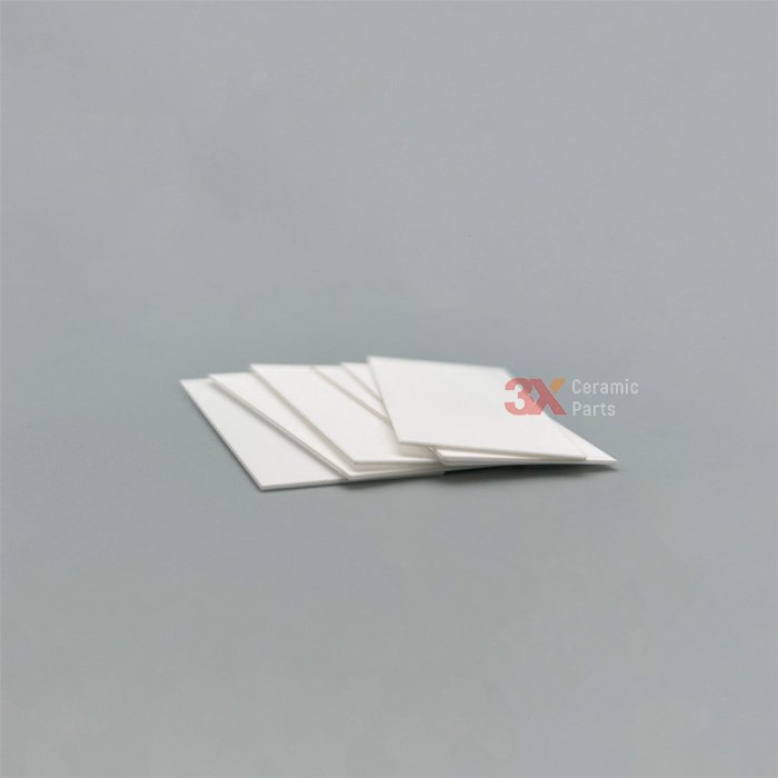 95% Al2O3 Aluminum Oxide Ceramic Square Sheet Insulated Ceramic Substrate and Plates Cut and Bended Processing Services