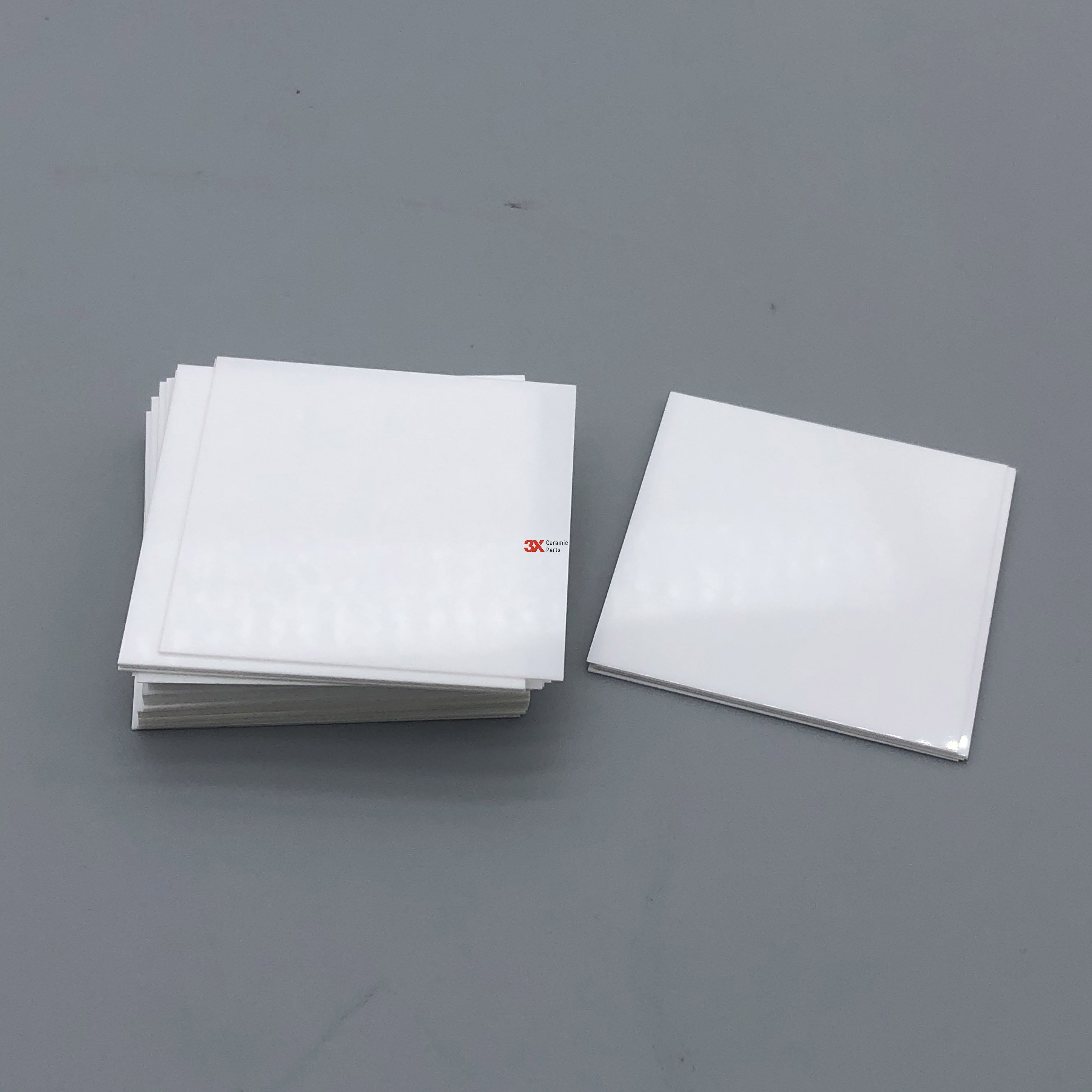 95% Al2O3 Aluminum Oxide Ceramic Square Sheet Insulated Ceramic Substrate and Plates Cut and Bended Processing Services