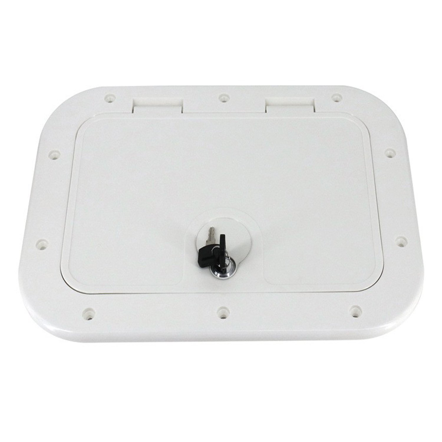 ISURE Rectangular ABS Access Cover Lock without Deck Disc Hand Hole Tool Box Cover for Marine Yacht Storage