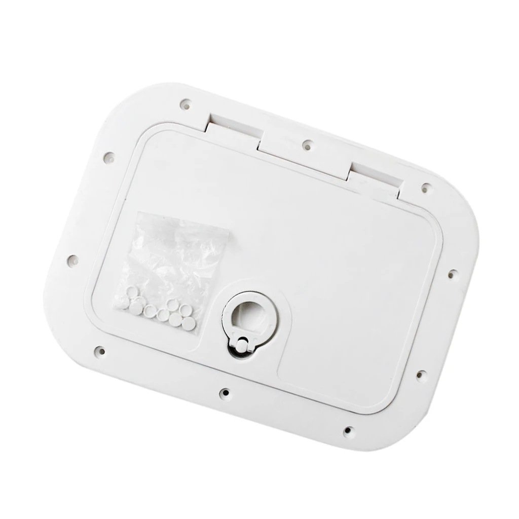 ISURE Rectangular ABS Access Cover Lock without Deck Disc Hand Hole Tool Box Cover for Marine Yacht Storage