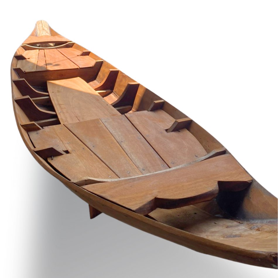 Wholesale Customizable Handmade Wooden Rowing Boats in Various Sizes for Outdoor Fishing on Lakes Made in Vietnam