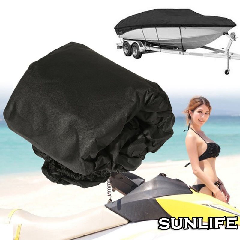 Waterproof UV Protected Lightweight Jet Rib Boat Cover Heavy Duty Trailerable 20 21 22ft 210D Covered Fishing Boat
