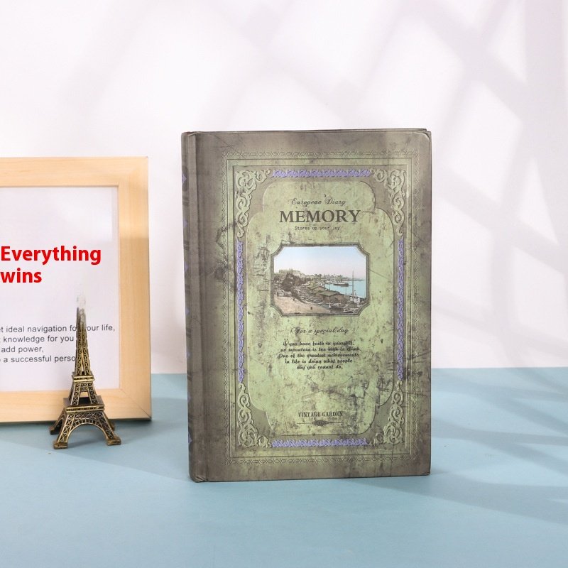 European Style A5 Notebook Retro Oil Painting Thickened Hard Surface High-Value Student Journal Leather Cover Wholesale