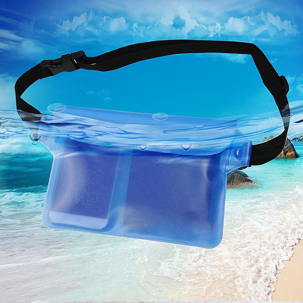 Waterproof Swimming Bag Ski Drift Diving Shoulder Waist Pack Bag Underwater Cell Phone Bags Case Cover for Beach Boat Sports