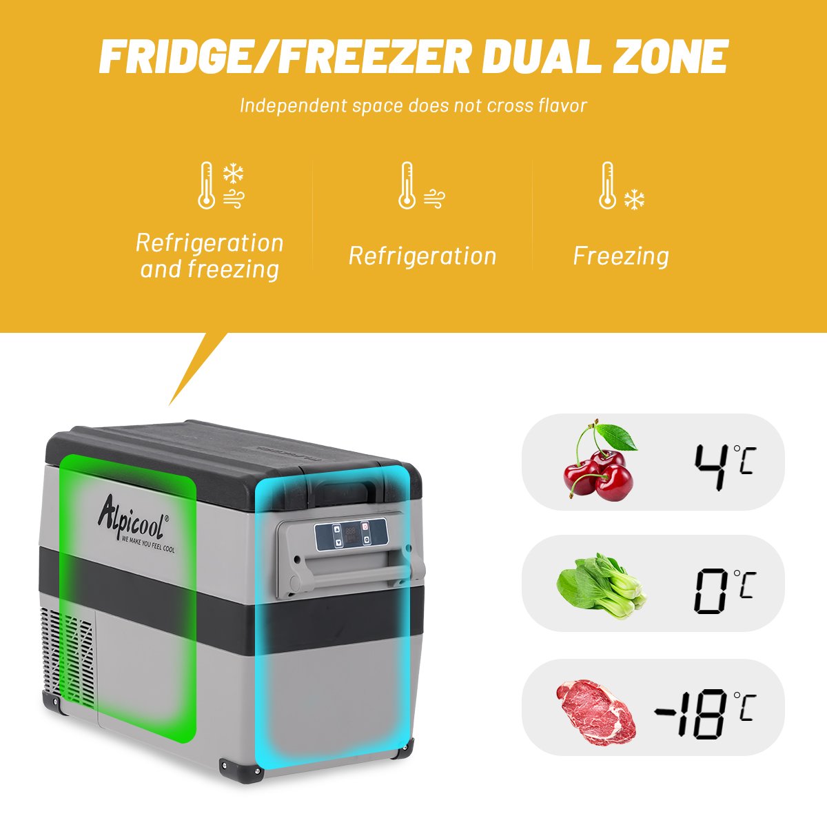 Hot Selling CF45 Portable Transit Bag Travel Car Freezer Cover for Camping Convenient Refrigerator Car Fridges for Travel